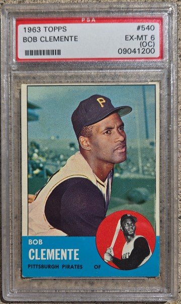 1963 Topps #540 Roberto Clemente PSA 6 (OC)