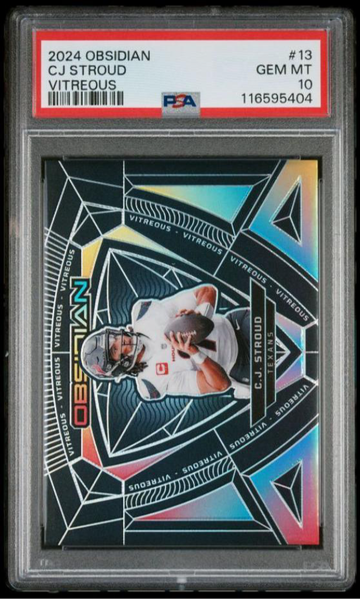 2024 Panini Obsidian Vitreous CJ Stroud PSA 10