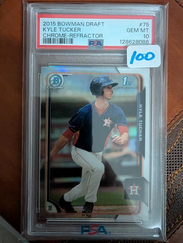 2015 Bowman Draft Chrome Refractor Kyle Tucker PSA 10