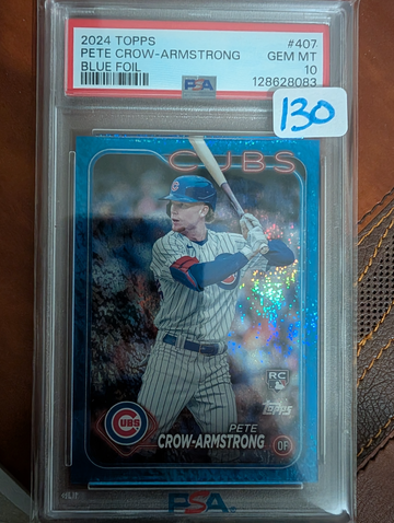 2024 Topps Pete Crow-Armstrong Blue Foil /999 PSA 10