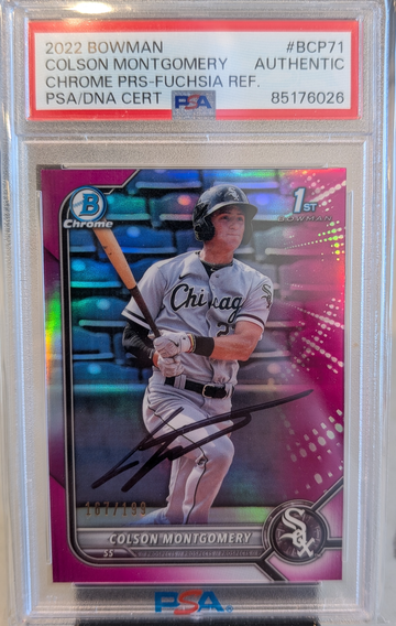 2022 Bowman Chrome Prospects Fuchsia Colson Montgomery /199