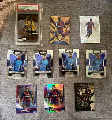 Ousmane Dembele lot. Rookie Cards. WC rookies. Golden Boot Winner.