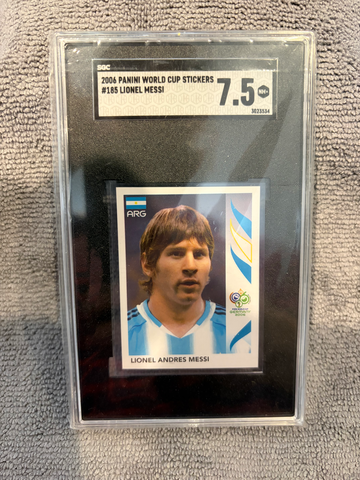 2006 Panini WC sticker Messi WC rookie SGC7.5