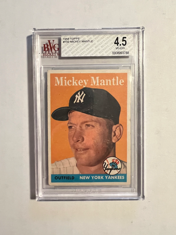 1958 Topps Mickey Mantle BVG 4.5