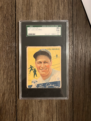 1934 Goudy Lou Gehrig #37