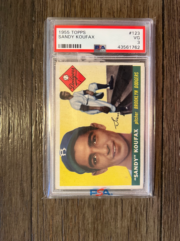 1955 Topps Sandy Koufax RC Rookie PSA 3 PWCC-A