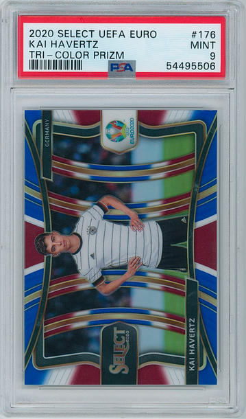 2020 Select UEFA Euro Kai Havertz #176 Tri-Color Prizm Mezzanine Level PSA 9 