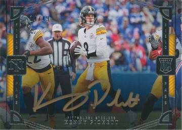 2022 National Treasures Kenny Pickett #FP-KPI Field Pass Autograph #14-49 SP ROOKIE AUTO STEELERS