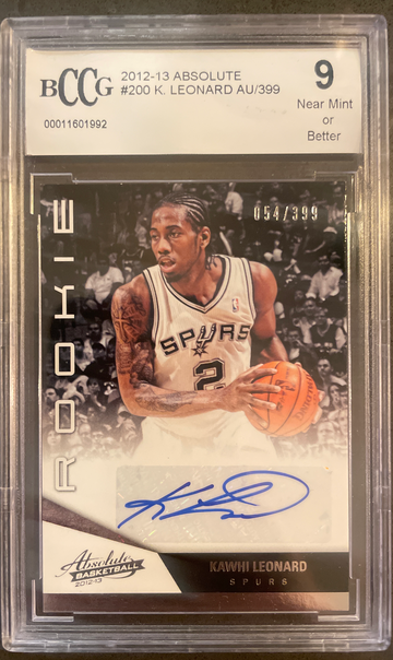 2012 Panini Absolute Kawhi Leonard Autograph 054/399