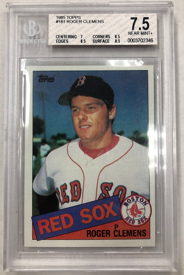 1985 Topps Roger Clemens BGS 7.5