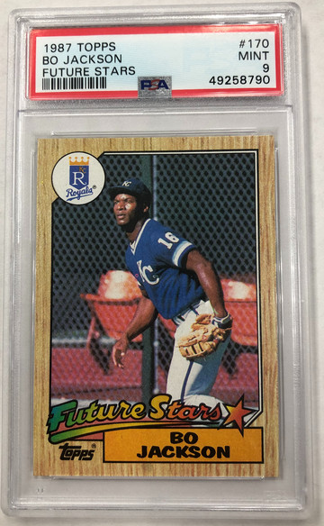 1987 Topps Bo Jackson Future Stars PSA 9