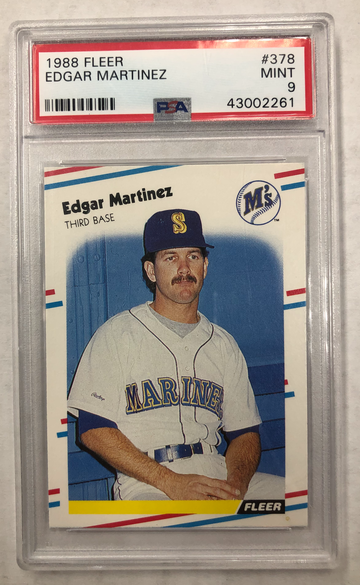 1988 Fleer Edgar Martinez PSA 9