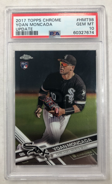 2017 Topps Chrome Yoan Moncada Update PSA 10