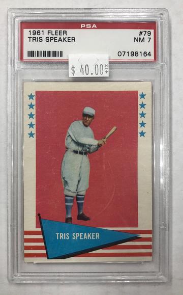 1961 Fleer Tris Speaker PSA 7