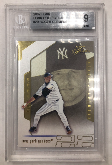 2002 Flair Roger Clemens Flair Collection BGS 9