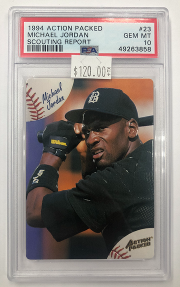 1994 Action Packed Michael Jordan Scouting Report PSA 10