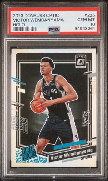 2023 PANINI DONRUSS OPTIC HOLO VICTOR WEMBANYAMA PSA 10