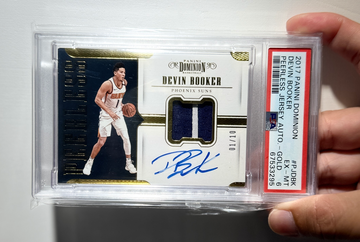 2016 Dominion Devin Booker Pearless patch auto 01/10 PSA6