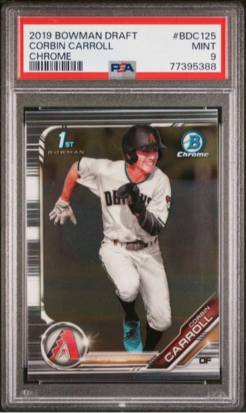 2019 Bowman Draft Corbin Carroll Chrome PSA 9