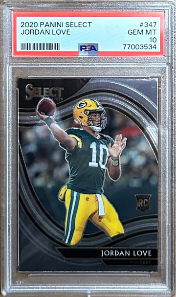 2020 Panini Select Jordan Love Field Level PSA 10