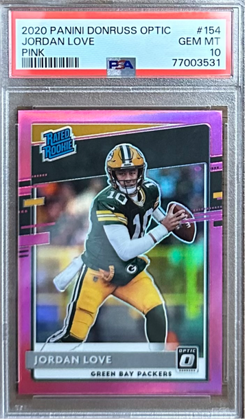 2020 Panini Donruss Optic Jordan Love Pink PSA 10