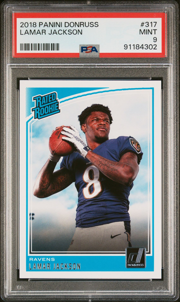 2018 Panini Donruss Lamar Jackson PSA 9
