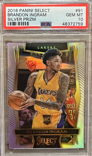 2016 Panini Select Brandon Ingram Silver Prizm PSA 10