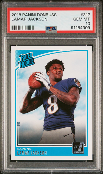 2018 Panini Donruss Lamar Jackson PSA 