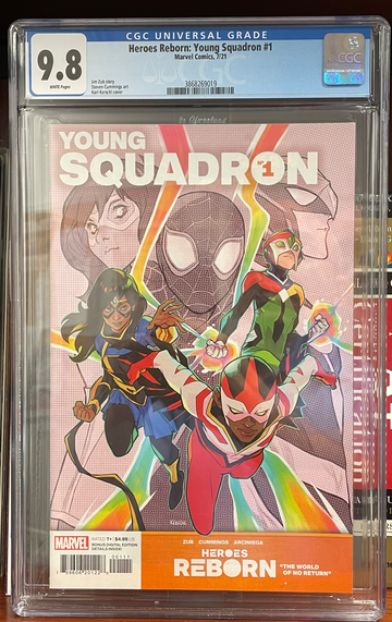 2021 Heroes Reborn: Young Squadron #1 Miles Morales as The Falcon CGC 9.8