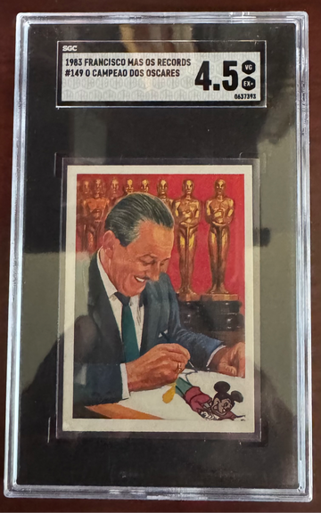 1983 FRANCISCO MAS OS RECORDS #149 O CAMPEAO DOS OSCARES WALT DISNEY SGC 4.5