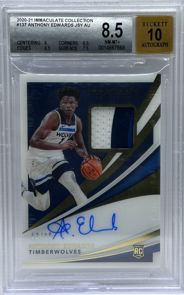 2020-21 Immaculate Collection #137 Anthony Edwards RPA