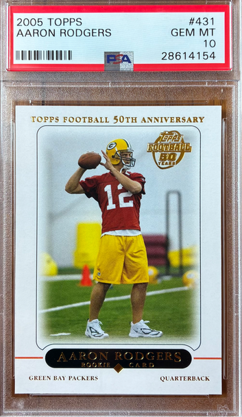‘05 Topps Aaron Rodgers #431 RC, PSA 10 