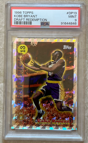 1996 Topps Draft Redemption #DP13 Kobe Bryant Lakers RC Rookie HOF PSA 9 MINT