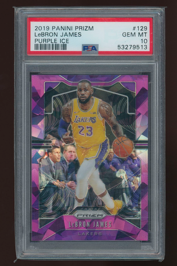 2019 Panini Prizm Purple Ice Lebron James 111/149