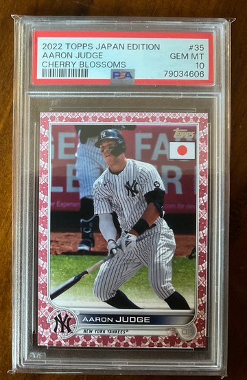 2022 Topps Japan Aaron Judge #35 Cherry Blossom 64/99 PSA10