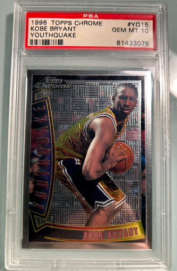 1996 Topps Chrome Kobe Bryant Youthquake RC ROOKIE PSA 10