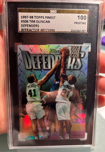 1997 Finest Silver Refractor Tim Duncan RC ROOKIE SGC 10 PRISTINE POP 1!!