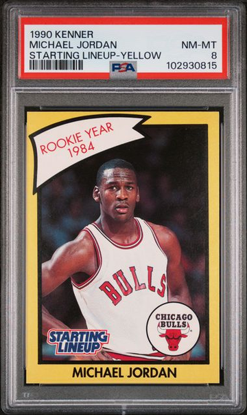 1990 Kenner Starting Lineup SLU Michael Jordan PSA 8