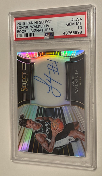 2018 Panini Select Lonnie Walker Rookie Signatures AUTO PSA 10 /199