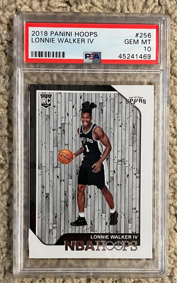 2018 Panini NBA Hoops Lonnie Walker IV Rookie RC PSA 10