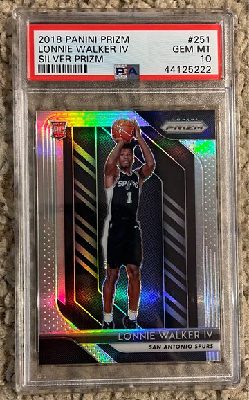 2018 Panini Silver Prizm Lonnie Walker Rookie RC #251 PSA 10