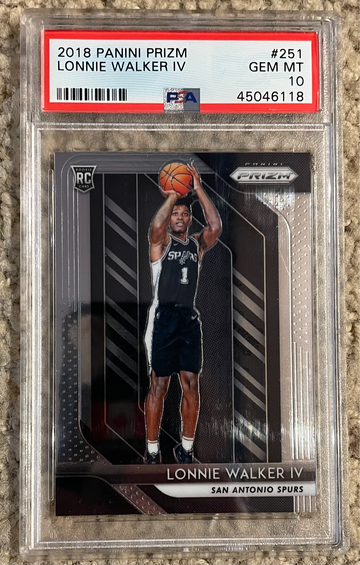 2018 Panini Prizm Lonnie Walker Rookie RC #251 PSA 10 