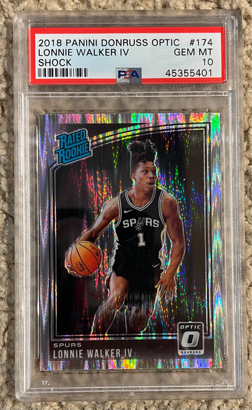 2018 Panini Donruss Optic SHOCK Lonnie Walker IV Rookie RC PSA 10