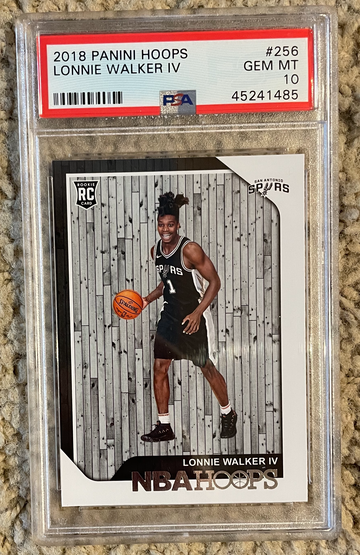 2018 Panini NBA Hoops Lonnie Walker IV Rookie RC PSA 10