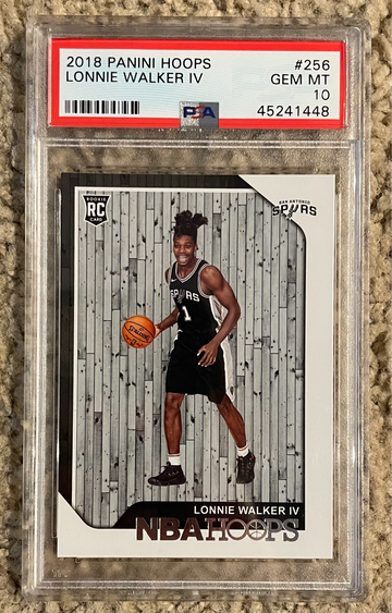 2018 Panini NBA Hoops Lonnie Walker IV Rookie RC PSA 10