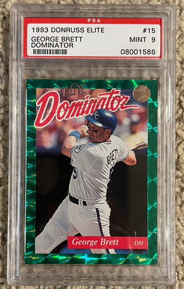 1993 Donruss Elite Dominator George Brett PSA 9