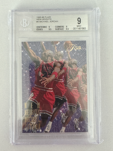1995-96 Flair New Heights Michael Jordan BGS 9