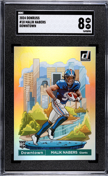 2024 Donruss Downtown 18 MALIK NABERS RC SGC 8