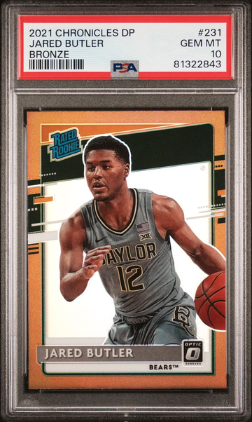 2021 PANINI CHRONICLES DP Jared Butler Super Rare BRONZE - PSA 10 - Pop 1