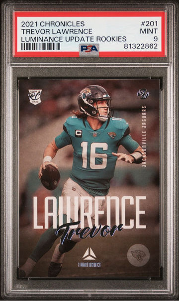 2021 Panini Chronicles - Luminance Update Rookies #201 Trevor Lawrence PSA 9